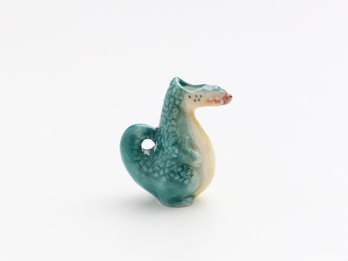 Animal Vase - Reptile / Dragon - Dollhouse Miniature Decoration