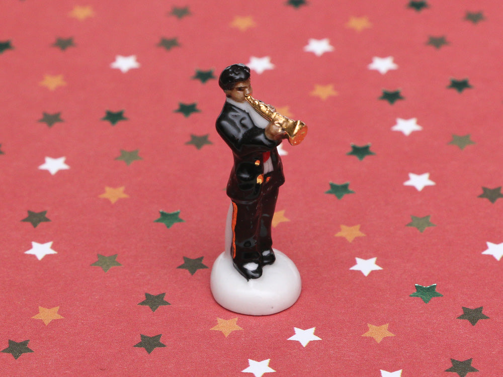 Jazz Band Musician Ornament - Clarinet - 12th Scale Vintage