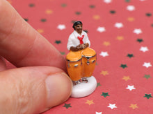 Load image into Gallery viewer, Jazz Band Musician Ornament - Conga Drums - 12th Scale Vintage Decoration for Dollhouse