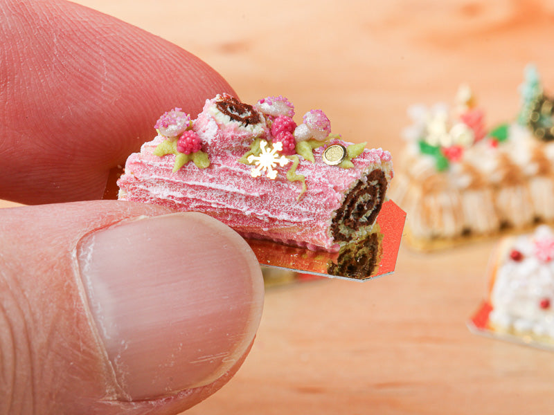 Buche de noel with raspberry, vacherin style - Une French girl cuisine