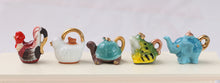 Load image into Gallery viewer, Series of Cute Animal Porcelain Teapots - Fèves - 12th scale Miniature Dollhouse Accessorie