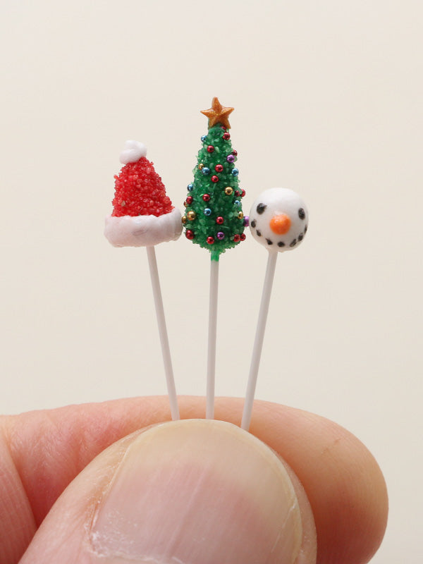 Christmas Cake Pops with Glass Presentation Jar