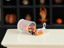 Load image into Gallery viewer, Spilled Candy Jar Miniature - 1:12 Scale Halloween Dollhouse Collectible Food