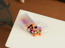Load image into Gallery viewer, Spilled Candy Jar Miniature - 1:12 Scale Halloween Dollhouse Collectible Food