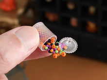 Load image into Gallery viewer, Spilled Candy Jar Miniature - 1:12 Scale Halloween Dollhouse Collectible Food