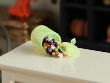 Load image into Gallery viewer, Spilled Candy Jar Miniature (Green) - 1:12 Scale Halloween Dollhouse Collectible