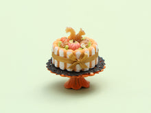 Load image into Gallery viewer, Autumn Charlotte Pastry - Handmade miniature food in 1:12 scale for Dollhouses and Bakeries