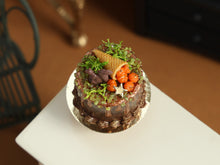 Load image into Gallery viewer, Pumpkin Cornucopia Drip Cake - 12th scale Handmade Miniature Autumn Food