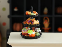 Load image into Gallery viewer, Three Tier Halloween Dessert Stand - 1:12 Scale Miniature