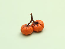 Load image into Gallery viewer, Fantasy "Cherry Pumpkins" Decoration - 1:12 scale handmade dollhouse decoration