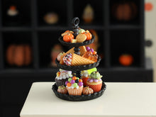Load image into Gallery viewer, Three Tier Halloween Dessert Stand - 1:12 Scale Miniature