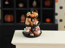 Load image into Gallery viewer, Three Tier Halloween Dessert Stand - 1:12 Scale Miniature