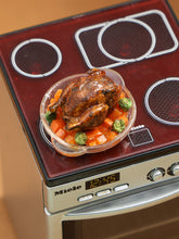Load image into Gallery viewer, Roast Chicken Dish with Autumn Vegetables - Handmade miniature food