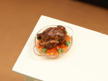 Load image into Gallery viewer, Roast Chicken Dish with Autumn Vegetables - Handmade miniature food