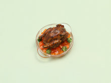 Load image into Gallery viewer, Roast Chicken Dish with Autumn Vegetables - Handmade miniature food