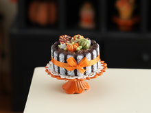 Load image into Gallery viewer, Autumn Charlotte Cake in Miniature - 1:12 Scale Handmade Dollhouse Food