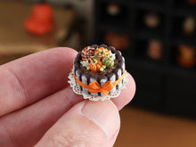 Load image into Gallery viewer, Autumn Charlotte Cake in Miniature - 1:12 Scale Handmade Dollhouse Food