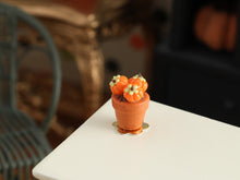 Load image into Gallery viewer, Pumpkin Flower Pot Cupcake Miniature - 1:12 Scale Handmade Food for Dollhouses