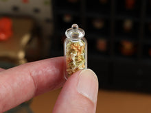 Load image into Gallery viewer, Tricolour Pasta Twists in Glass Jar (Loose) - 1:12 Scale OOAK Handmade Dollhouse Miniature