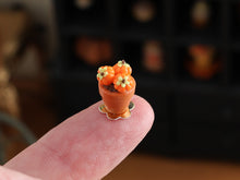 Load image into Gallery viewer, Pumpkin Flower Pot Cupcake Miniature - 1:12 Scale Handmade Food for Dollhouses