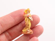 Load image into Gallery viewer, Exquisite Hand-Painted Art Nouveau Vintage Lady Ornament - Mucha - Miniature Decoration