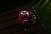 Load image into Gallery viewer, Plate &amp; Bowl of Halloween Treats (Purple) - 12th Scale Handmade Dollhouse Miniature