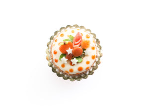 Caramel Cake with Glowing Stars - Dollhouse Miniature Food for Autumn