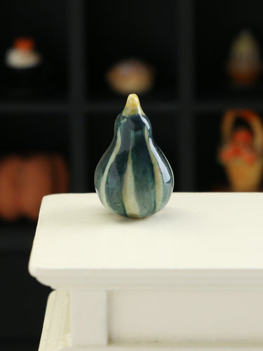 Vintage Decorative Ceramic Gourde - Dollhouse Miniature for Halloween and Autumn
