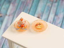 Load image into Gallery viewer, Autumn St Honoré Pastry Dessert and Decorative Plate - Handmade Miniature Food