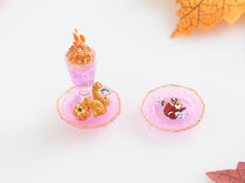 Load image into Gallery viewer, Autumn Dessert and Treats and Decorative Plate - Squirrel - Handmade Miniature Food