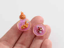 Load image into Gallery viewer, Autumn Dessert and Treats and Decorative Plate - Squirrel - Handmade Miniature Food