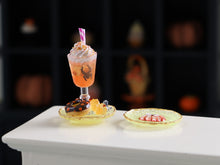 Load image into Gallery viewer, Autumn Donut Dessert and Decorative Plate - Handmade Miniature Food