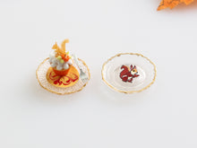 Load image into Gallery viewer, Autumn Dessert and Decorative Plate - Squirrel - Handmade Miniature Food