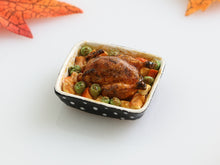 Load image into Gallery viewer, Roast Chicken and Vegetables - 1:12 Scale Miniature Decoration for Dollhouses