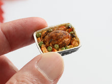 Load image into Gallery viewer, Roast Chicken and Vegetables - 1:12 Scale Miniature Decoration for Dollhouses