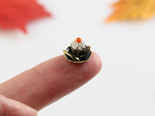 Load image into Gallery viewer, Autumn Cappucino Set with Gorgeous Handpainted Pumpkin Board - 12th Scale Handmade Dollhouse Miniature