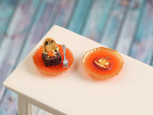 Load image into Gallery viewer, Halloween Dessert and Decorative Plate - Brownie - Handmade Miniature Food