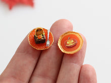 Load image into Gallery viewer, Halloween Dessert and Decorative Plate - Brownie - Handmade Miniature Food