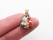 Load image into Gallery viewer, Christmas Cookies and Treats on Christmas Tree-shaped Tray - Handmade Miniature Food in 12th Scale