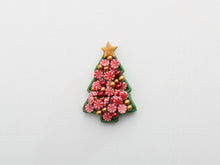 Load image into Gallery viewer, Christmas Peppermint Candy on Christmas Tree-shaped Tray - Handmade Miniature Food in 12th Scale