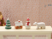 Load image into Gallery viewer, Porcelain Gingerbread House - Miniature Dollhouse Decoration in 12th Scale