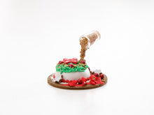 Load image into Gallery viewer, Christmas Cake Preparation Board - Frozen Moment - Handmade Miniature Food For Dollshouse