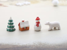 Load image into Gallery viewer, Porcelain Gingerbread House - Miniature Dollhouse Decoration in 12th Scale