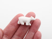 Load image into Gallery viewer, Porcelain Polar Bear - Miniature Christmas Dollhouse Decoration in 12th Scale