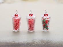 Load image into Gallery viewer, Three Jars of Christmas Candy - 12th Scale Dollhouse Miniature Food