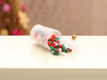 Load image into Gallery viewer, Jar of Spilt Christmas Candy - 12th Scale Dollhouse Miniature Food