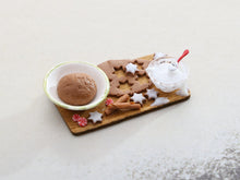 Load image into Gallery viewer, Cinnamon Star Cookies Preparation Board - Handmade Miniature Food For Dollshouse