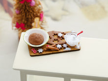 Load image into Gallery viewer, Cinnamon Star Cookies Preparation Board - Handmade Miniature Food For Dollshouse