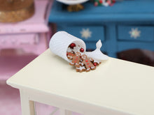 Load image into Gallery viewer, Spilt Jar of Gingerbread Men and Stars  - 12th Scale Dollhouse Miniature Food