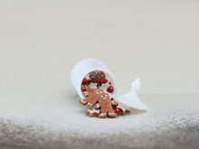 Load image into Gallery viewer, Spilt Jar of Gingerbread Men and Stars  - 12th Scale Dollhouse Miniature Food